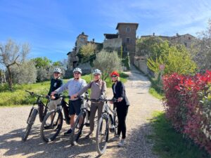 Montefioralle bike tour, the castle