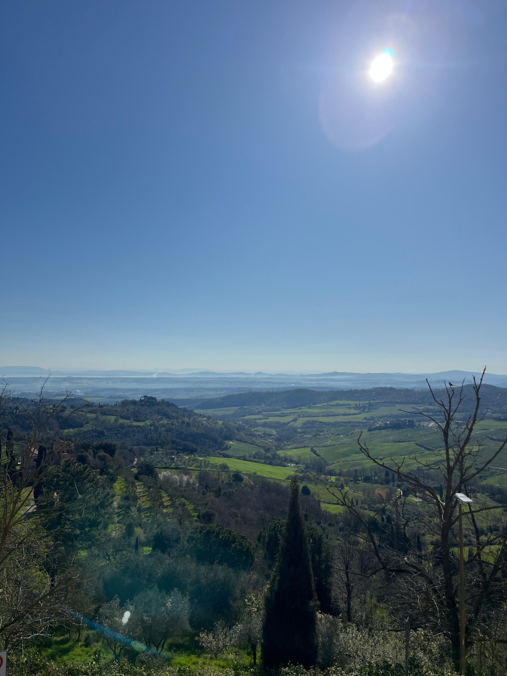 Montepulcianio, the view